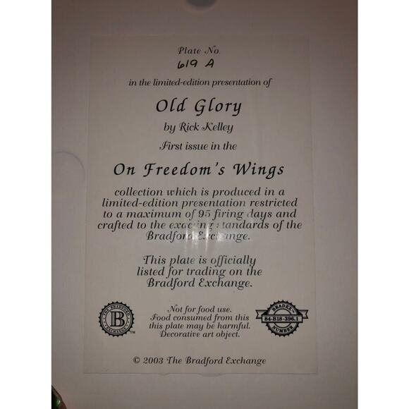 Bradford Exchange Eagle Plate 619A collectible collectors edition nature birds - Picture 2 of 3